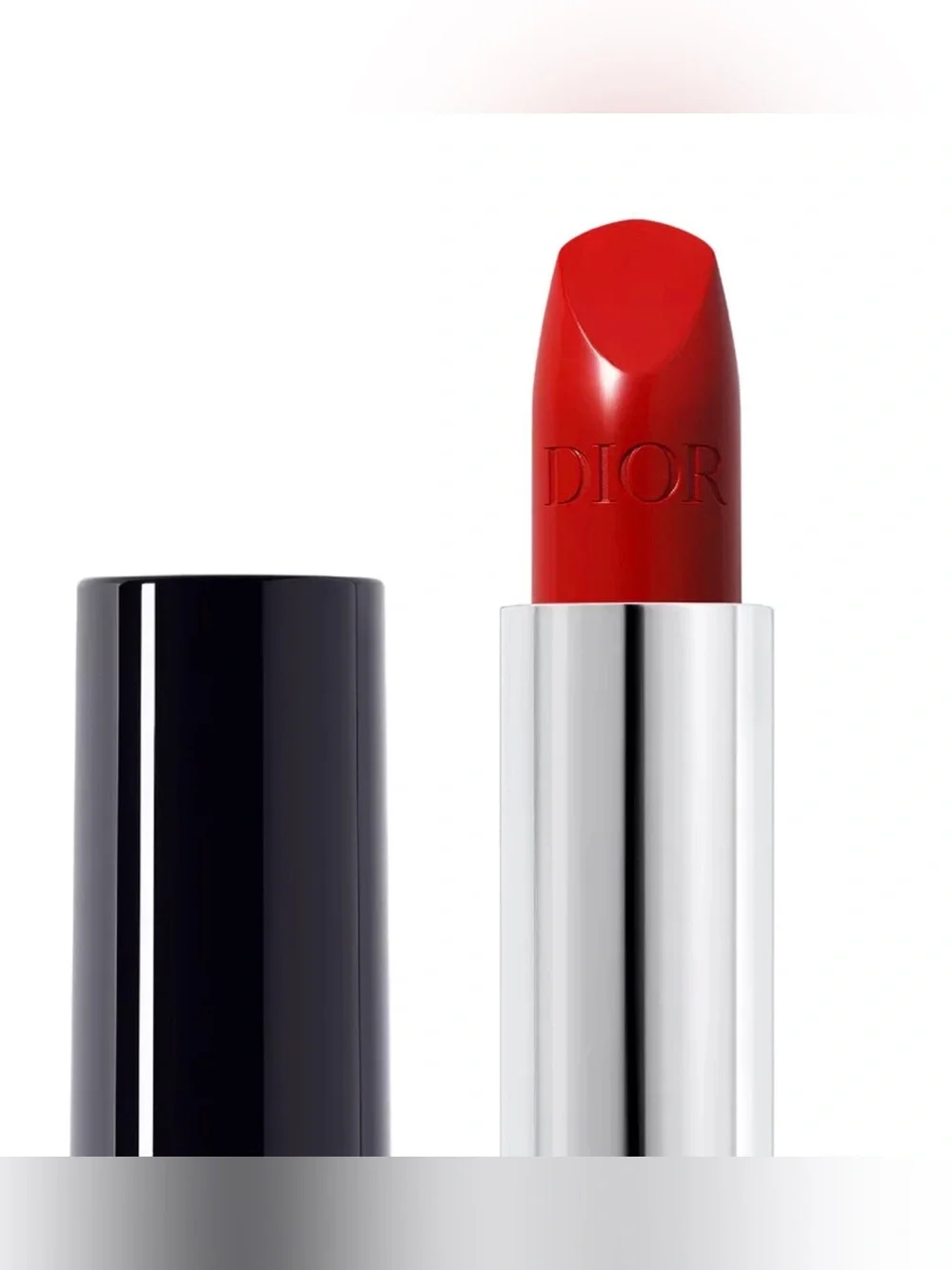 Dior Rouge Couture Satin Lipstick in 999 ~ Vibrant Red ~Hydrating w/ Shea Butter